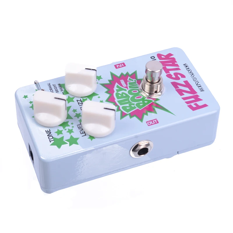 Biyang Baby Boom FZ-10 Electric Guitar Pedal Three Models Fuzz Star Distortion Effect pedal True Bypass with pedal connector