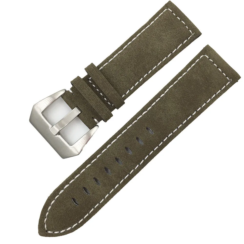 TEAROKE-Handmade-Matte-Leather-Watch-Band-Men-Women-18mm-20mm-22mm-24mm-Stainless-Steel-Buckle-Strap (2)