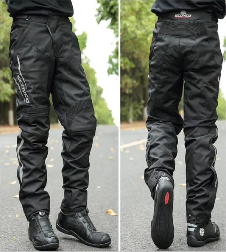 Новые зимние теплые мотоциклетные штаны SCOYCO P018-2 Светоотражающие штаны для мотокросса брюки 600D Оксфорд водоотталкивающий