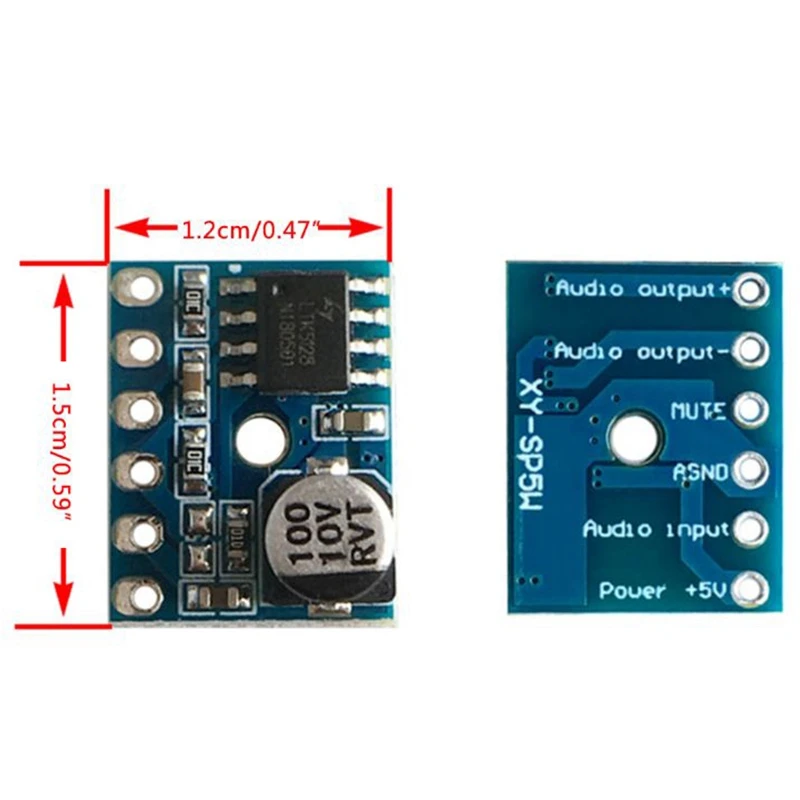 XY-SP5W Digital Amplifier Board Class D 5W Mono Audio Amplifier Module Hot