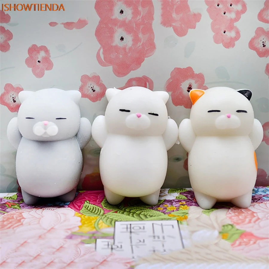 

Cute Mochi Squishy Cat Squeeze Healing Fun Kids Kawaii Toy Stress Reliever Decor Stress Relief Reliever Squishy Toy Hot