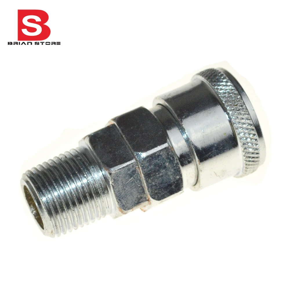 

3/8 Male BSPT Air Compressor Hose Quick Coupler Socket Connector