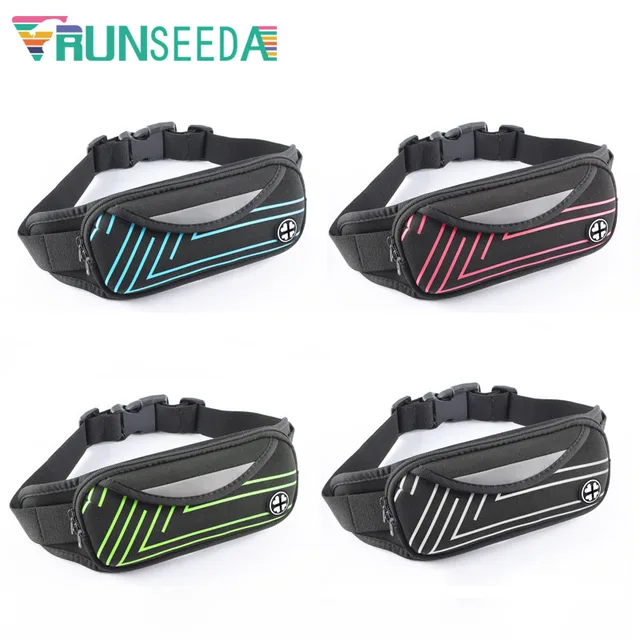 US $3.93 Runseeda Sports Waist Bag High Quality Cycling Running Belt Bag Pack Multi-Pockets Mobile Phone And