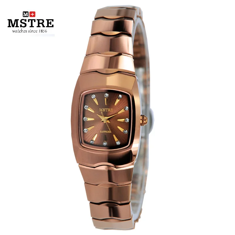 Brand Mstre Tungsten Steel Fashion Luxury Casual Watch Women s Quartz Diamond Wrist Watches Sapphire Diamond