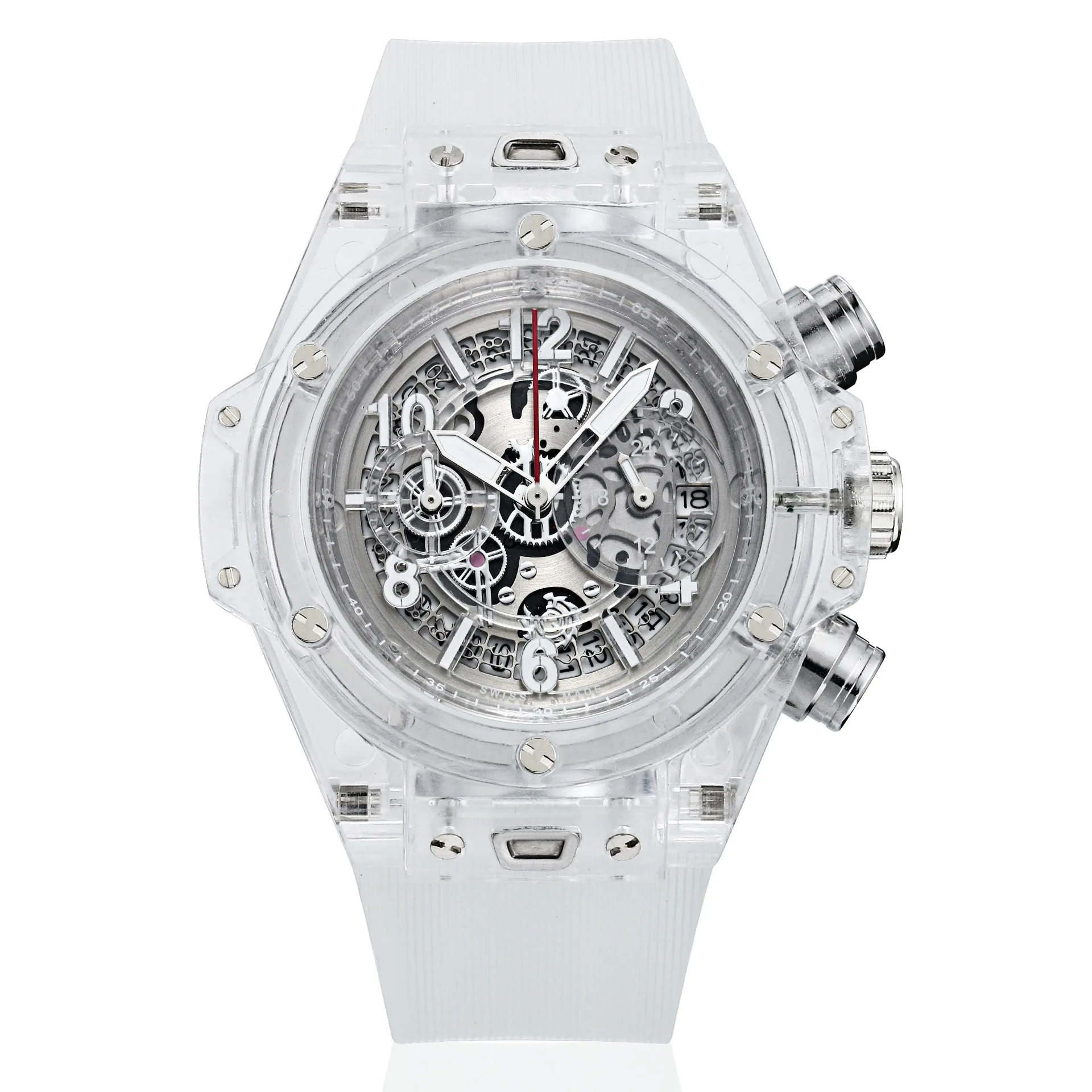 

Gornergrat Transparent skeleton Watch sleek minimalist transparent multi-function waterproof couple watch student quartz watch
