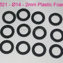 21-14-2мм(12 шт.) пластиковая Пена/прокладка для объектива CCTV для блокирования ИК-ламп установка камеры безопасности в сборе