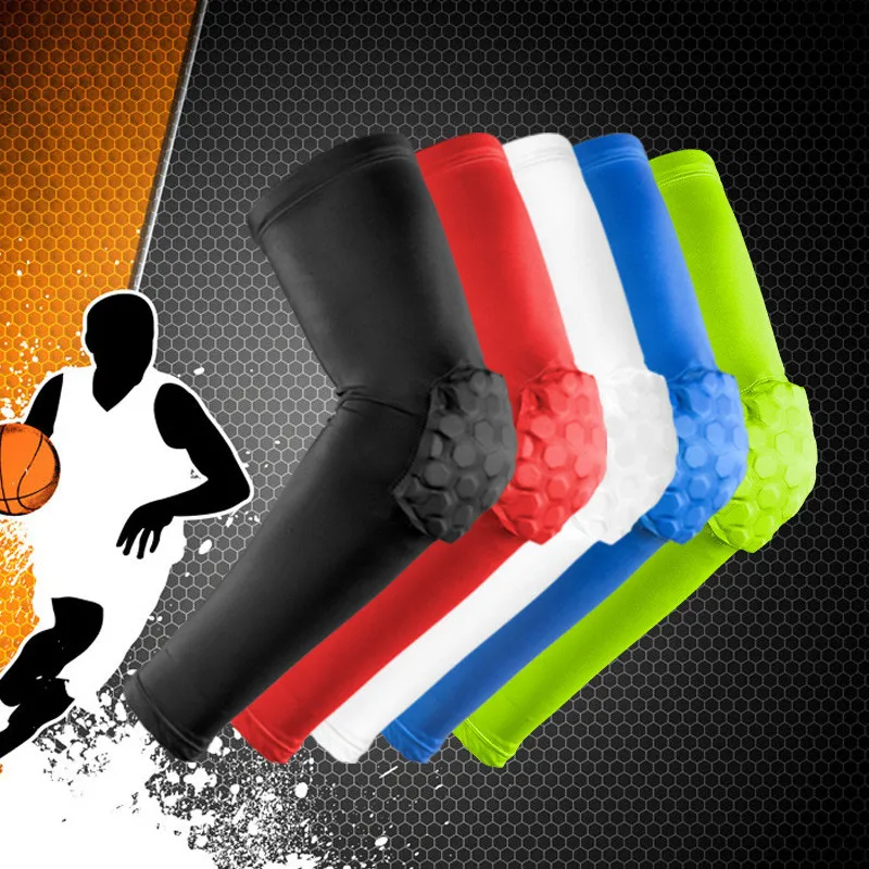 

New 1Pcs Anti-collision Arm Warmers Brancer Lengthen Armguards Outdoor Sports Honeycomb Protective Forearm Elbow Pads#238265