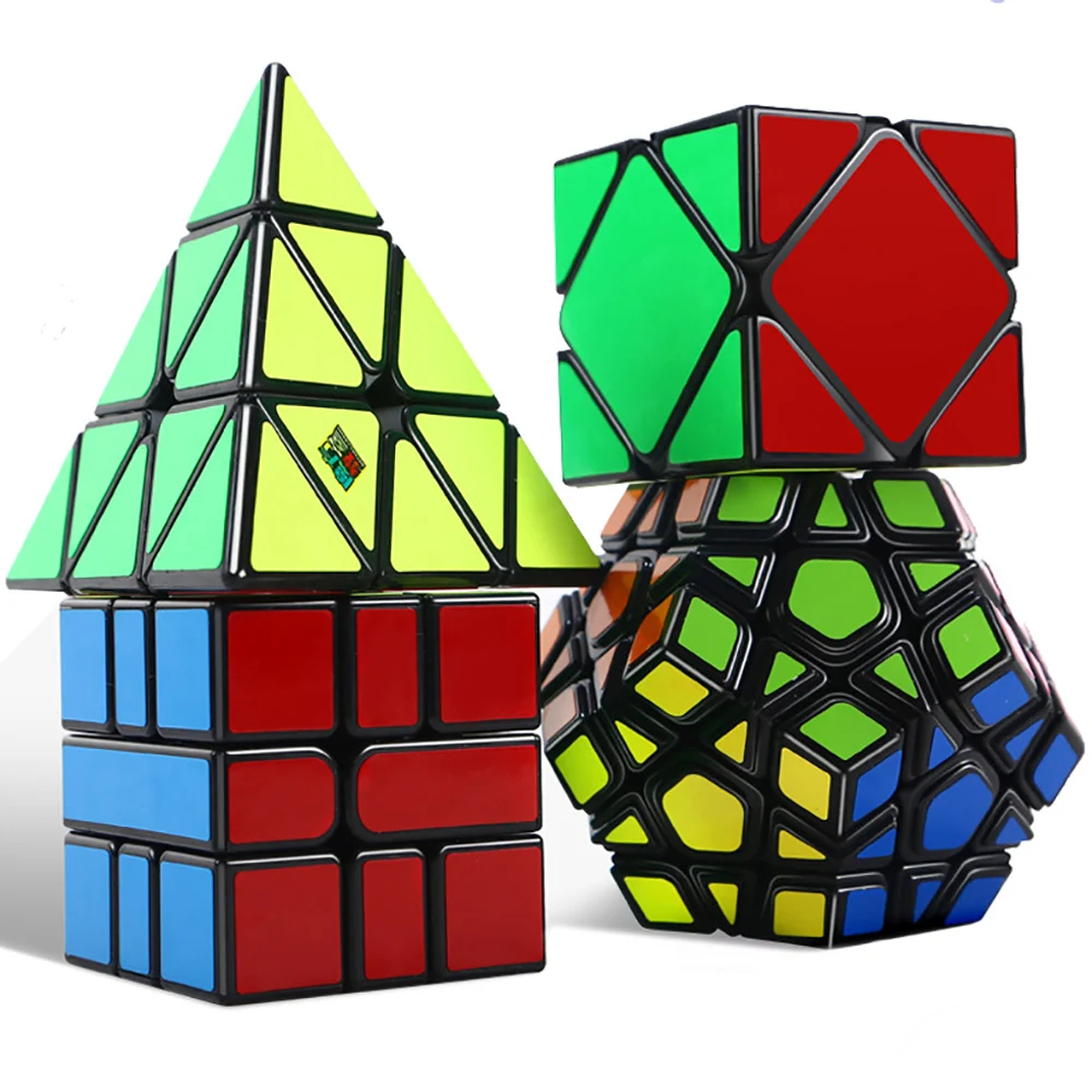 4 шт./компл., 3x3x3, 4X4X4 магический куб Megaminx, профессиональные быстрые магические кубики тренировка мозга Игрушки Подарки Развивающие игрушки для детей