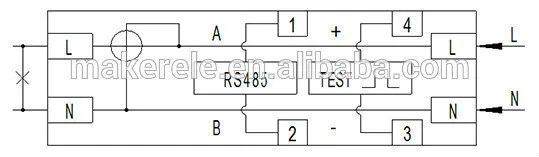 Новое поступление продукта Modbus-RTU MK-LEM011GC доступная цена Modbus счетчик электроэнергии Китай