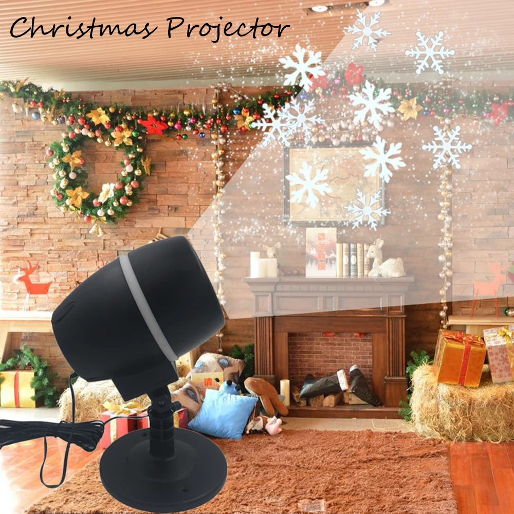 

Snowflake Projector Lights Outdoor LED Christmas Projector Lamp Waterproof Moving Snowfall Light with Remote Control for Holiday
