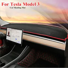 Для Tesla модель 3 приборной панели автомобиля крышка коврики Избегайте light pad инструмента платформы стол ковры для Tesla Model3