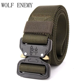 

SWAT Combat Military Equipment Tactical Belt Men 1000D Nylon Metal Buckle Knock Off Belts US Army Soldier Carry Waist Belt 4.5cm