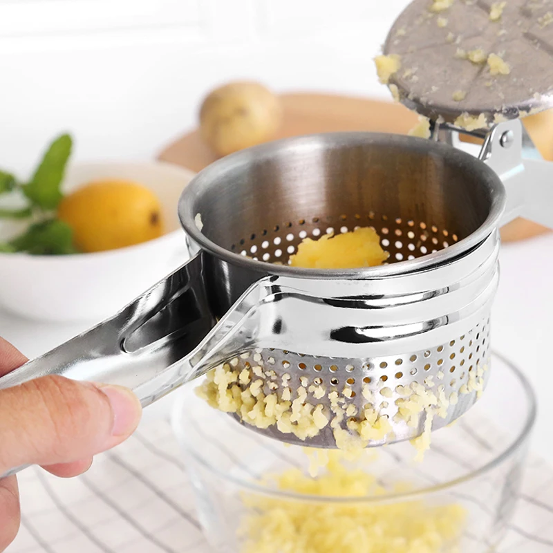 Large Stainless Steel Manual Potato Ricer Masher Squeezer Boiled Fruit Vegetable Presser Crusher Puree Maker Kitchen Gadgets (3)