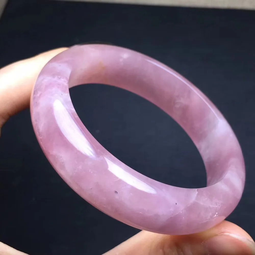 Natural Rose Quartz Bangle  (5)