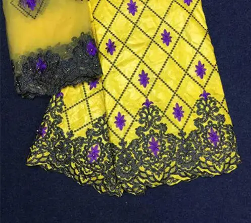 

Yellow bazin riche fabric bazin riche getzner 2018 cotton fabric nigerian jacquard brocade fabric with beads for women LY-72