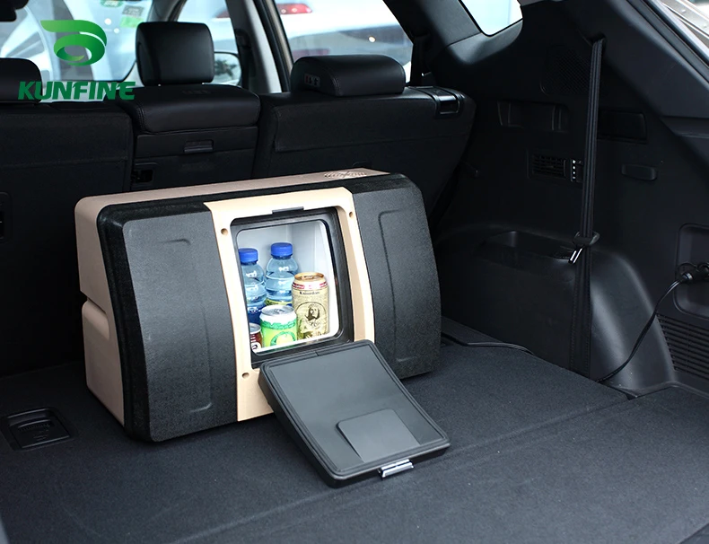 KUNFINE DC 12V24V 110-240V AC Car Refrigerator Multi-Function Fridge Compressor Vehicel Protable Refrigerator Freezer Cooler PDC-18-1 (1)