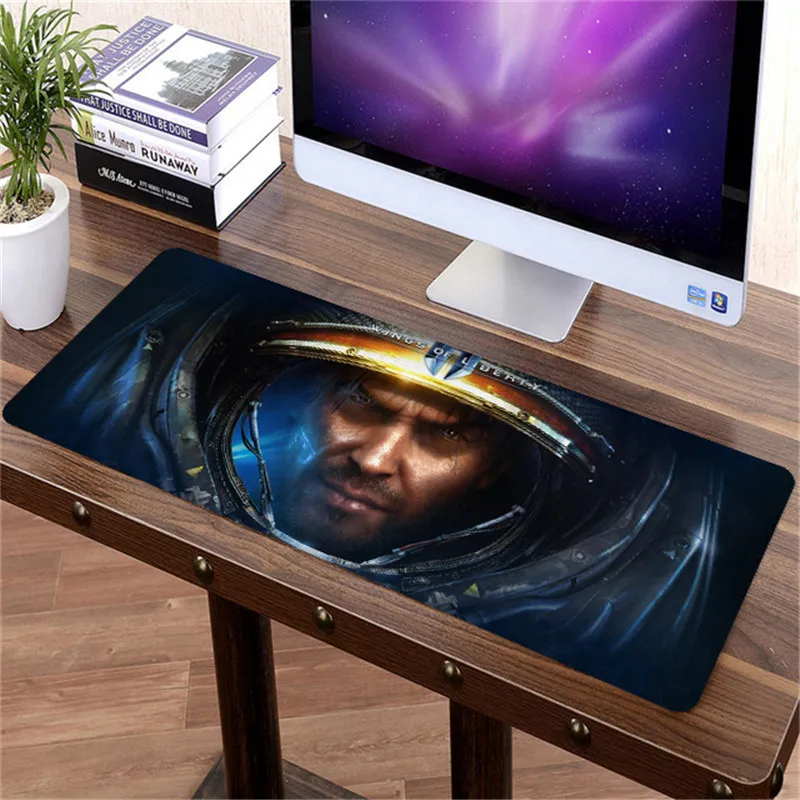 80x30 см большой коврик для мыши StarCraft 2 игровой геймер Большой размер XL с