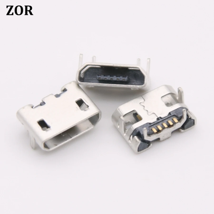 200pcs Replacement Mini Micro USB Charging Socket Port Connector Jack Power Plug Dock For Lenovo Tab 2 A10-70F ZA00 | Мобильные
