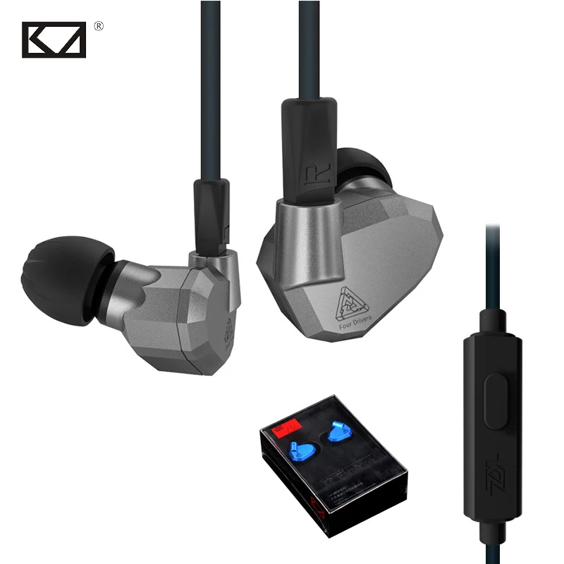 

KZ ZS5 Fone Suporte de Celular Universal Phone Earphone Mic Earphones Sport 8Drivers Hybrid Dynamische Dynamic Balanced Armature
