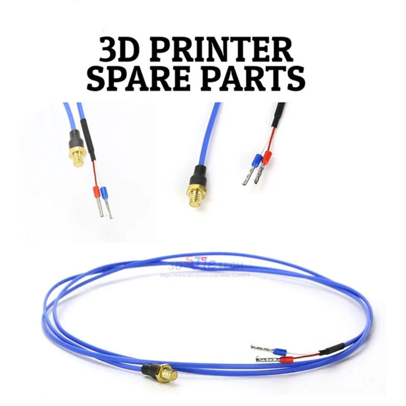 

SWMAKER 2pcs Flashforge Creator / Creator Pro EcubMaker EM502 3D Printer Spare Parts M4 120cm K type Thermocouple