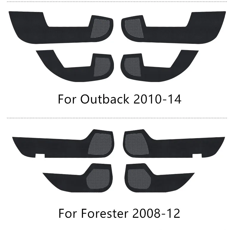 Двери из углеродного волокна межкомнатные анти-удар защищенная пленка для Subaru Forester XV Outback 2010 11 12 13 14 15 16 17 18 AB381