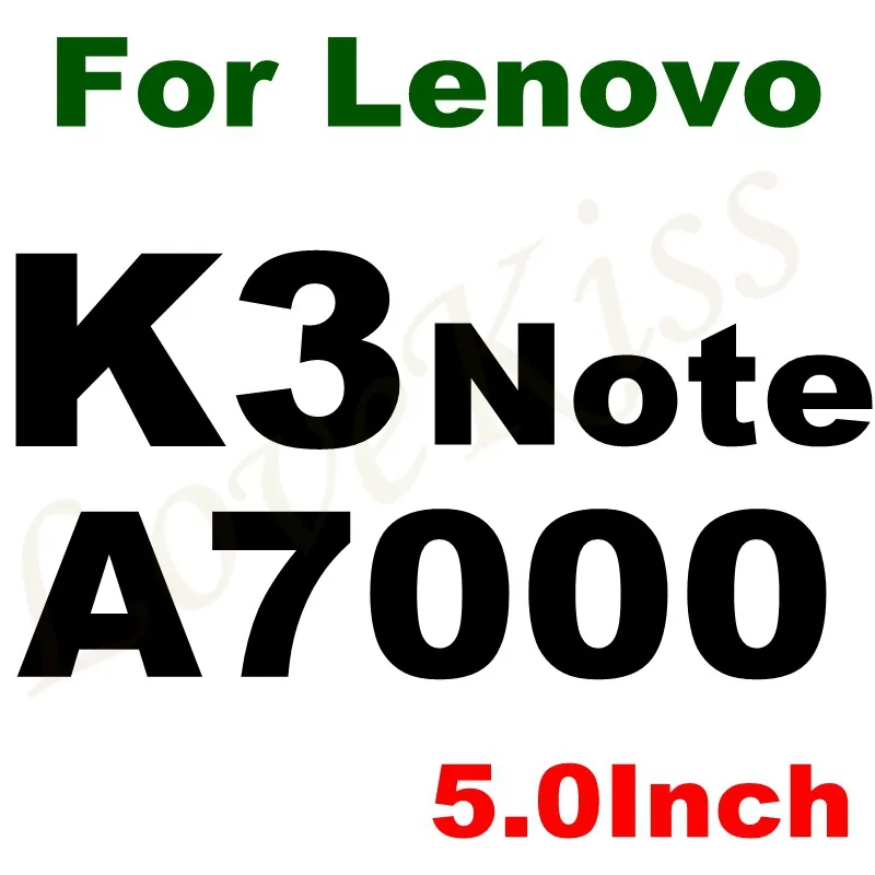 9H закаленное стекло для lenovo A536 A6000 A6010 A7000 A5000 Vibe C2 P1 M K3 K4 K5 K6 Note A Plus X3 Lite Защитная пленка для экрана - Цвет: K3 Note