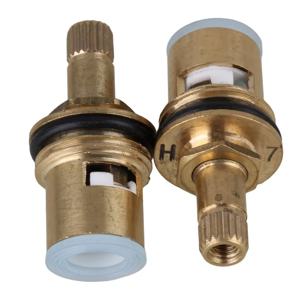 Brass Faucet Triangle Ceramic Valve Core Clockwise Water Tap Fitting