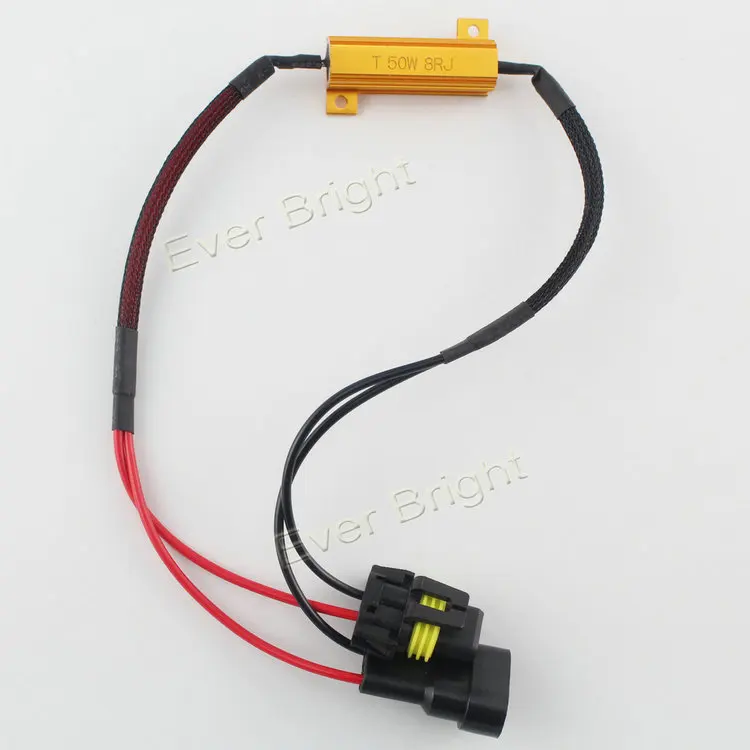 2PCS 9006 HB4 9006HP 9006XS 9012 50W 8Ohm Motorcycle Headlight Load