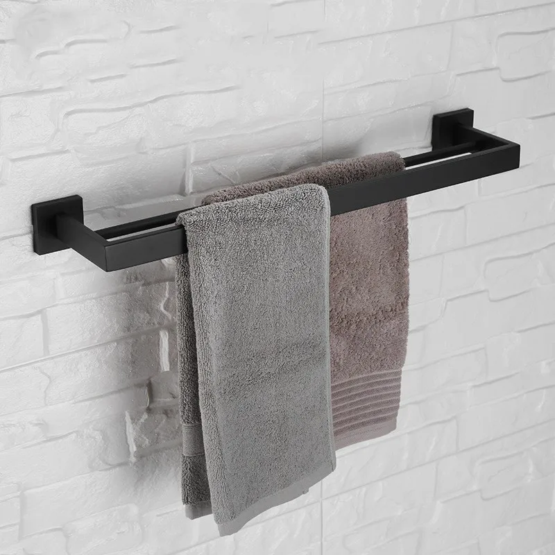 square black towel bar