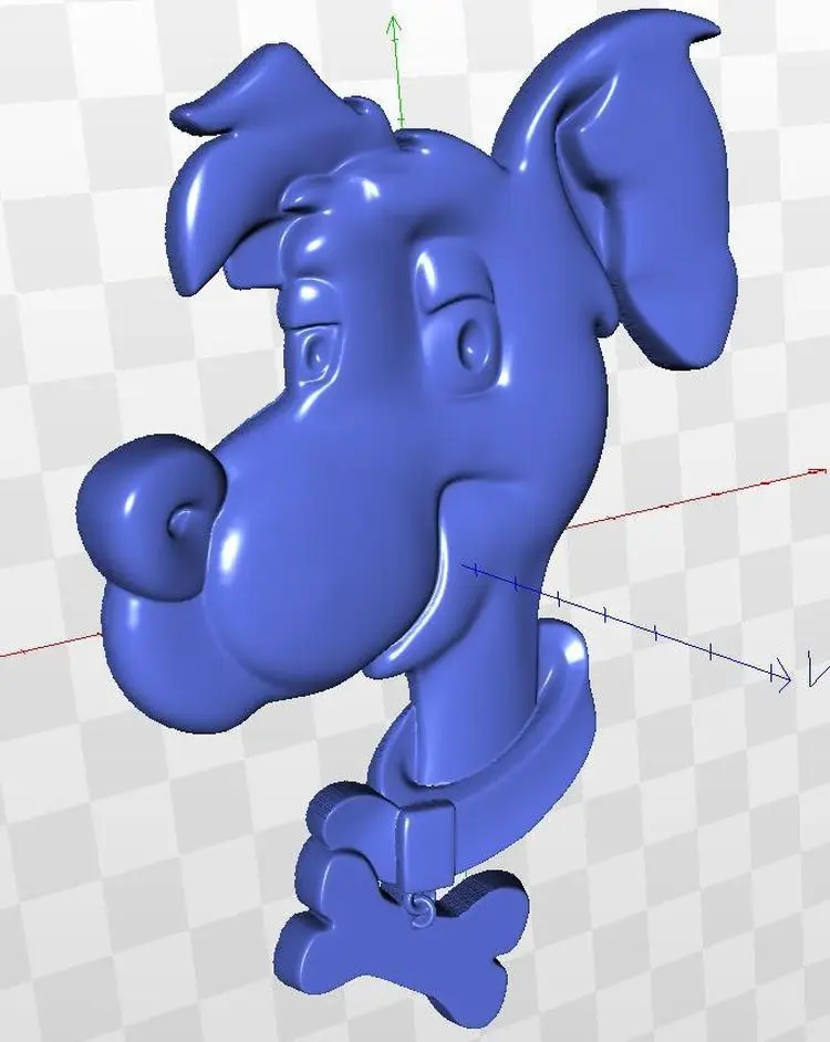 

Dog_1 relief 3d model for cncin STL file