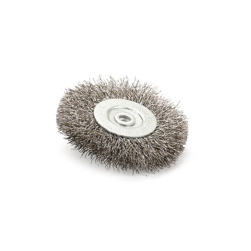 3 Inch 6mm Arbor Stainless Steel Wire Wheel Brush For Bench Grinder Abrasive Mini Drill Rotary Tools Polishing Dremel Brush