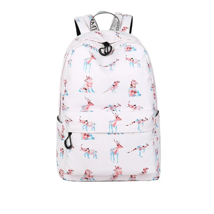 

Original Designer Backpacks Brand Women Cute Animal Printing Backpack For Teenage Girls Laptop School Bags Mochila W-36-70