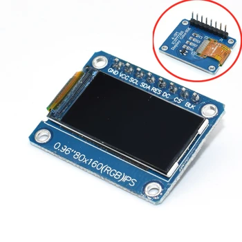 

20pcs IPS 0.96 inch TFT 7P SPI HD 65K Full Color LCD Module ST7735 Drive IC 80*160