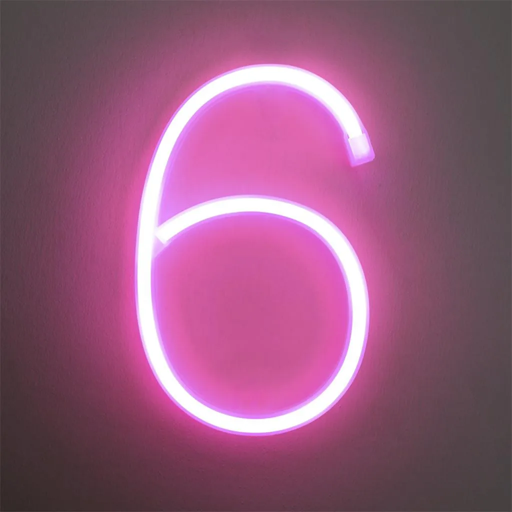 

LED Marquee digital Lights 3D DIY Alphabet Light Up Sign for Wedding Brithday Home Party Bar Decoration yellow and pink#n