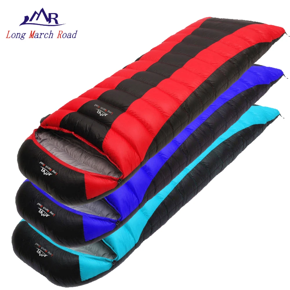 

LMR multimeter ultralight down sleeping bag camping winter waterproof 0 degree sleeping bags envelope bag soft accessories 1000g