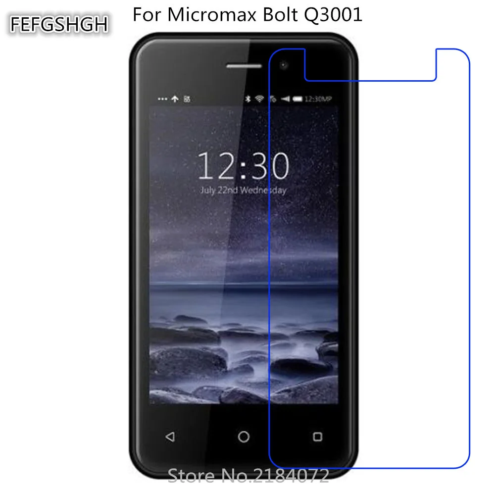 

2pcs Tempered Glass For Micromax Bolt Q3001 Protective Film 9H Screen Protector Explosion-proof For Micromax Bolt Q3001