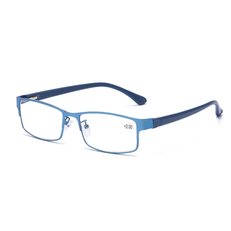 Mypia очки MenBusiness очки для чтения Для женщин Титан сплав Eyegrasses мужской дальнозоркости очки с диоптриями рамка - Цвет оправы: Синий