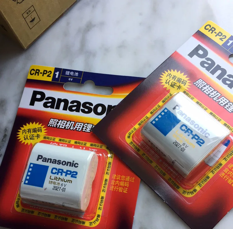 

3pack/lot New Original Battery For Panasonic CR-P2 2CP4306 6V 1300mah Lithium Battery Camera Non-rechargeable Batteries