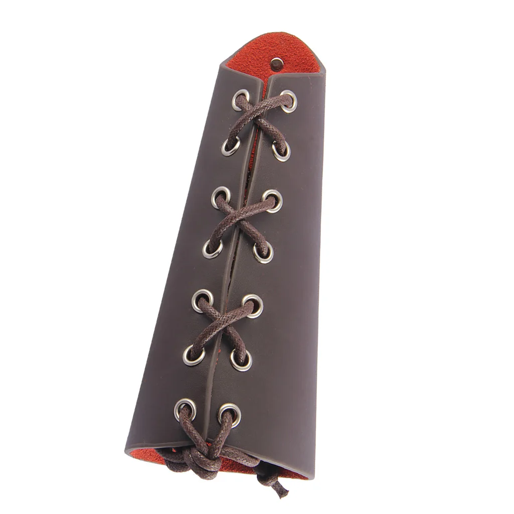 Medieval Cosplay Wide PU Leather Arm Bracer Gauntlet Wrap Wristband Bracelet Cuff Party Punk Fashion Accessories