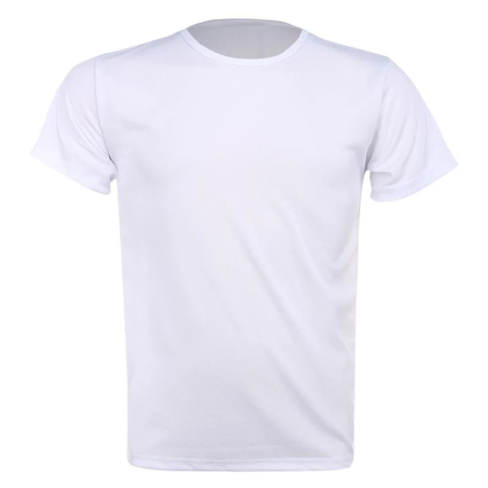 Водонепроницаемая футболка, одноцветная, с коротким рукавом, с круглым вырезом, мужская, женская, походная футболка, дышащая, противообрастающая, половина рукава, размера плюс - Цвет: Белый