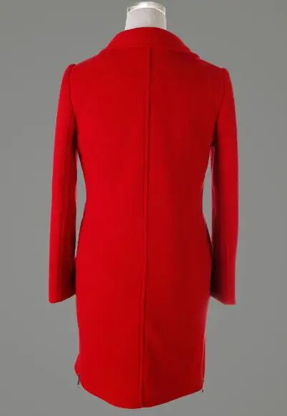 Mode Long 2017 Couleur Qualité Automne Nouveau Manteaux Manteau Haute De Pur Femmes Printemps Laine q86gFw8