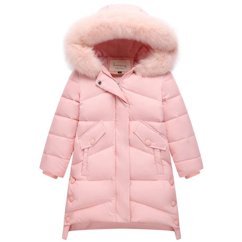

Kids down jacket for girls Korean kids clothes long thicken children's coat for teenage and mother 5 7 9 11 13 15 years old
