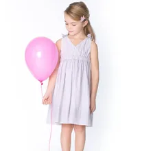 Kids Girls Summer Sleeveless Stripe Dresses Kids Lovely Princess Sundress Children Wedding Party Girl Prom Dress