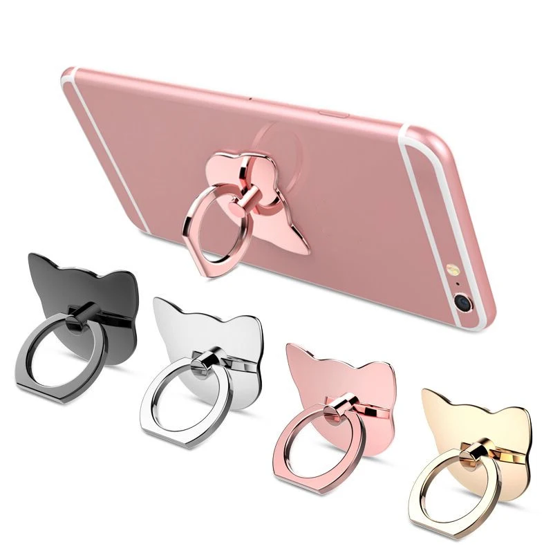 

360 Degree Cat Ear Finger Ring Mobile Phone Smartphone Stand Holder Mount Support for iPhone Xiaomi Mi Samsung Huawei OnePlus