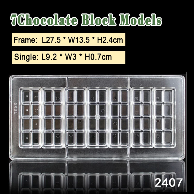 

BAKEST Plastic Chocolate Mold Rectangular Shape Chocolate Tools