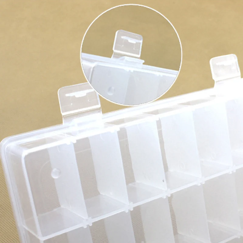 24 Сетки прозрачный пластиковый органайзер для ювелирных изделий чехол для хранения серьги из бисера кольцо ювелирные изделия Коробка органайзер контейнер