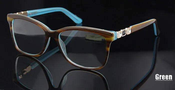 ESNBIE, Оригинальные качественные очки Украшенные алмазами, женские, ручная работа, большая оправа, очки по рецепту, брендовые, дизайнерские, оправы для очков, для женщин