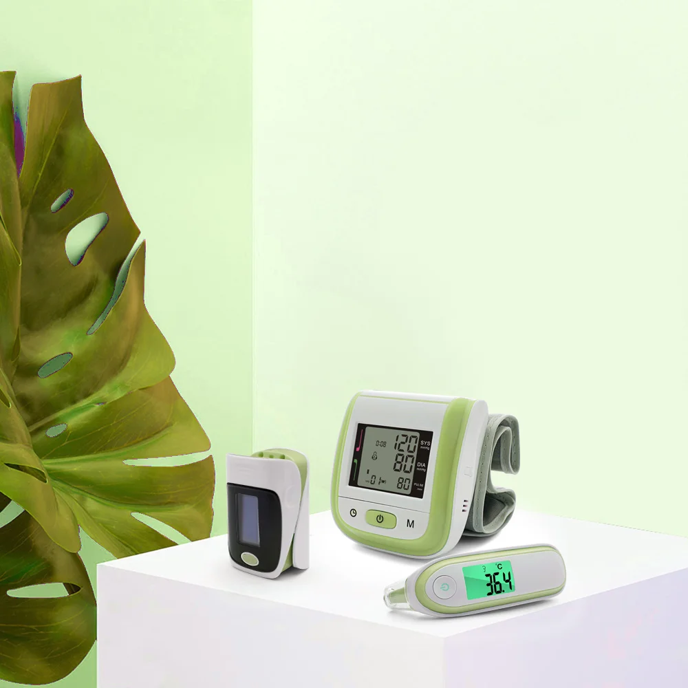 Cena Yongrow cyfrowy medyczny pulsoksymetr SpO2 ciśnieniomierz nadgarstkowy ucha termometr na podczerwień tlen PR Sphygmomanometer