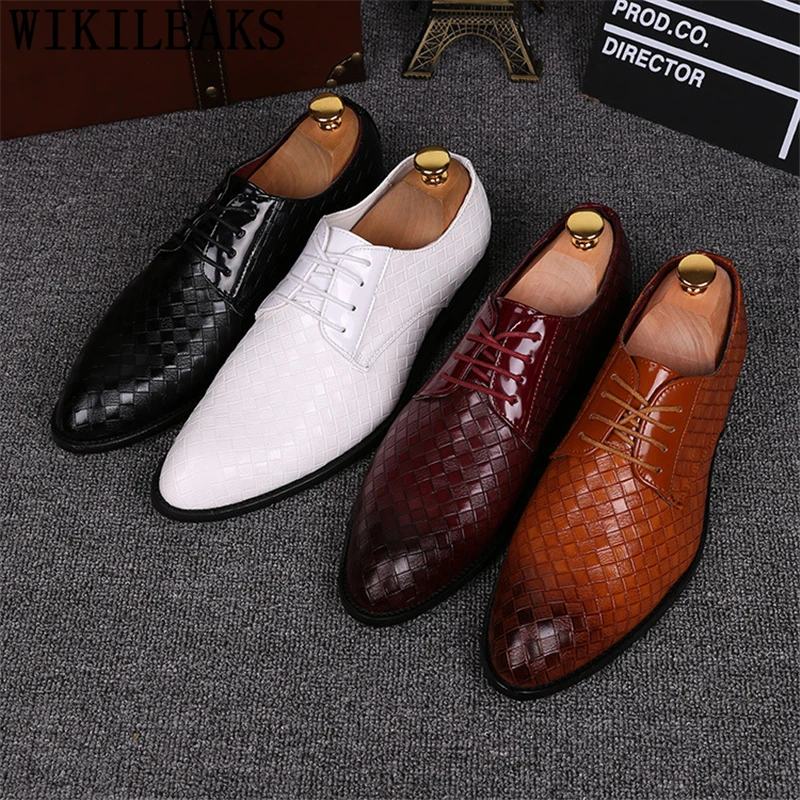 Office Shoes Men Classic Men Wedding Shoes Coiffeur British Mens Shoes Formal Luxury Brand Calzado Hombre Sepatu Kulit Pria Bona