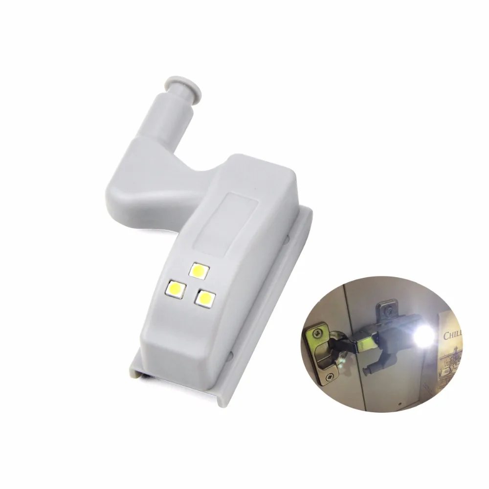 

LED Hinge Night light Universal Inner Hinge LED Sensor Night light Cabinet Wardrobe Cupboard Door 3 LEDs lamp Auto Switch Bulb